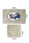 Mijölnir Modcat - Stone Juego de Alfombrillas de Baño